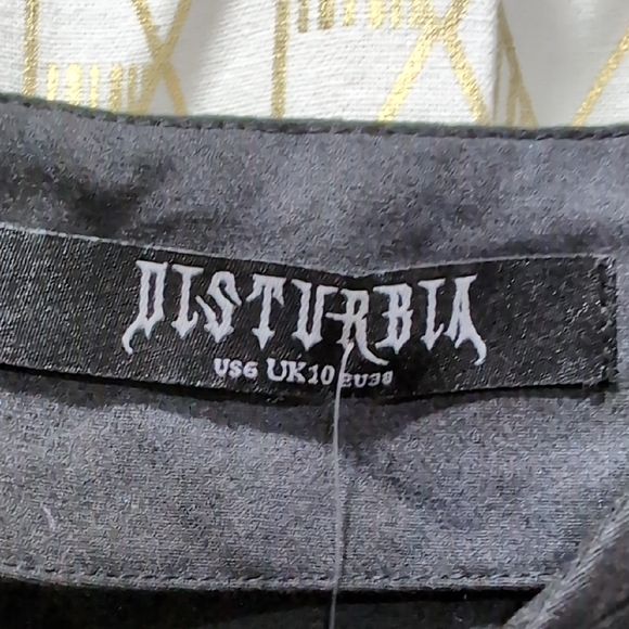 Disturbia Black Corset Top - Picture 2 of 3